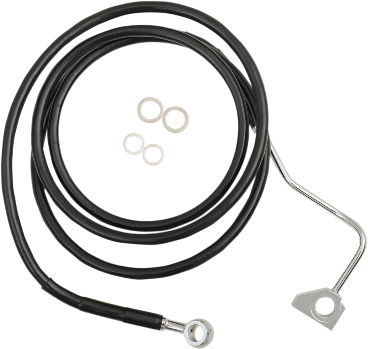 Brake Line - Front - Black - +8" with ABS