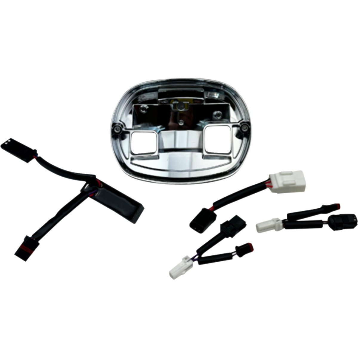 Custom Dynamics #TL-BASE-25ST-C - Taillight Base Plate - Chrome - FLHC/FXLRS/FXLRST