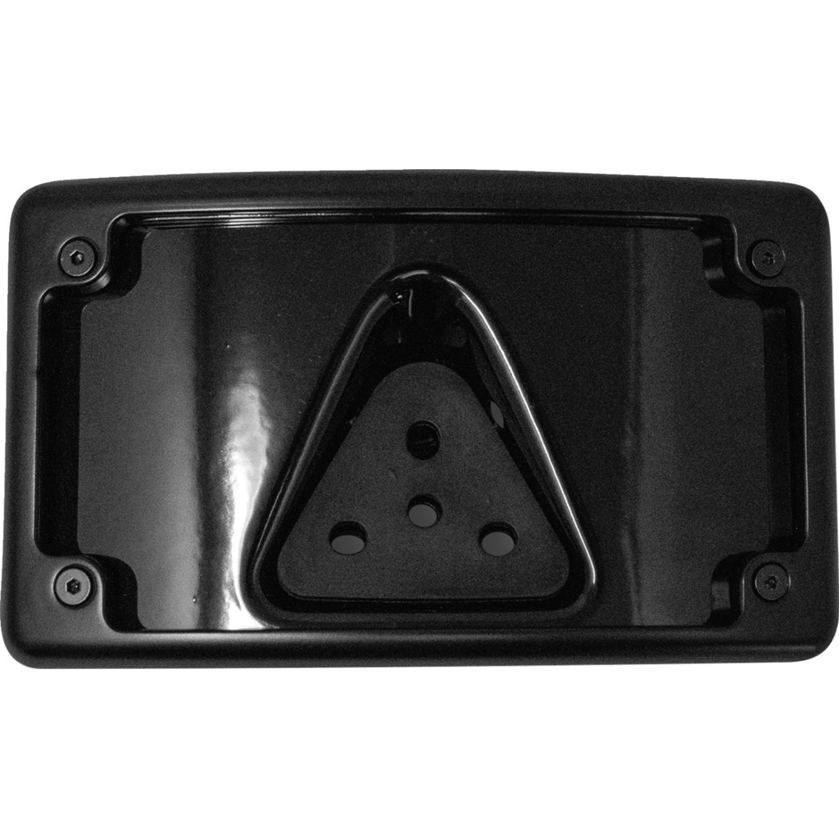 Kodlin USA #KUS20352 - 3-Hole License Plate Mount - Curved - Black