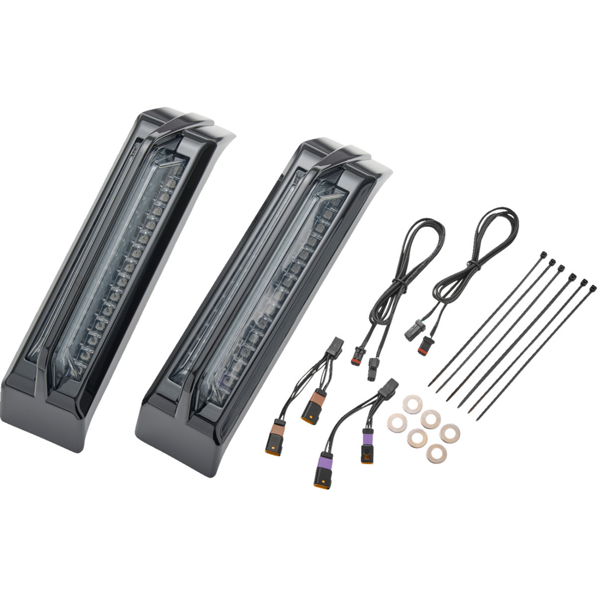 Ciro #42051 - Filler Panel Tail Lights - Smoke Lens - Black