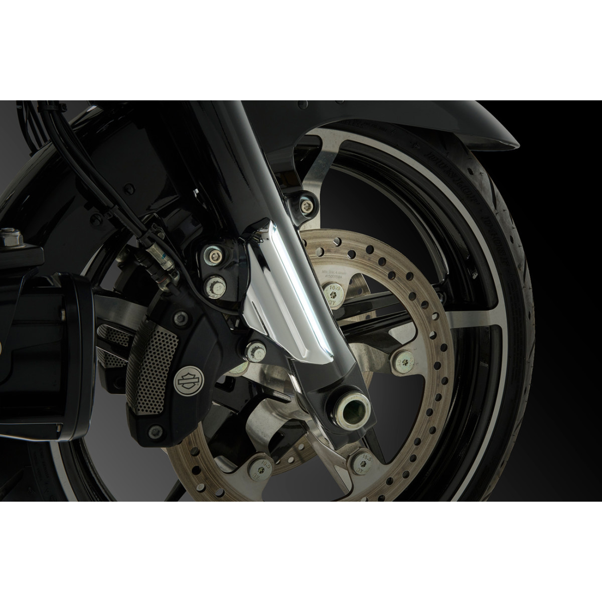 Ciro #42120 - Fork Lights with Lightstrike Compatibility - Chrome - '24-'25 FLHX/FLHXU/FLTRX