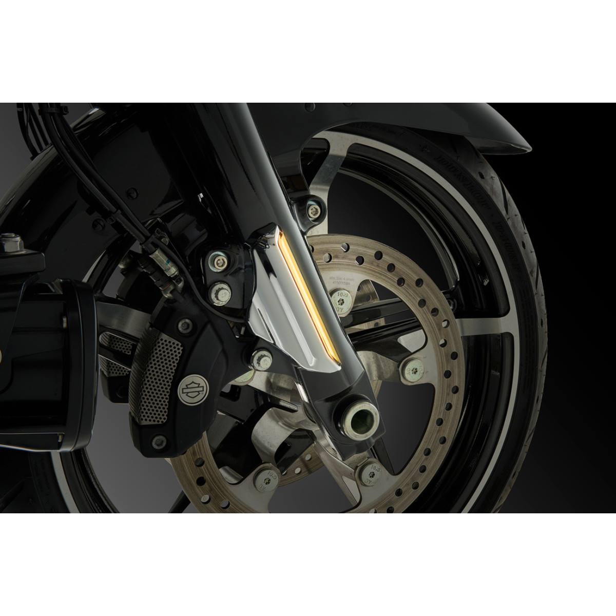 Ciro #42120 - Fork Lights with Lightstrike Compatibility - Chrome - '24-'25 FLHX/FLHXU/FLTRX