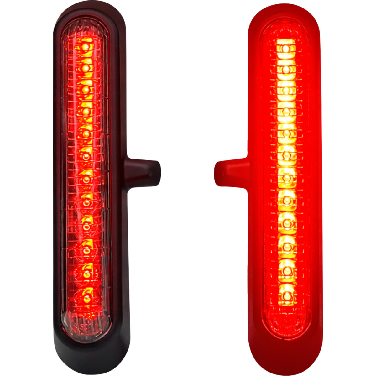 Custom Dynamics #CD-LRST-SB-R - LED Saddlebag Lights - Red Lens - Matte Black