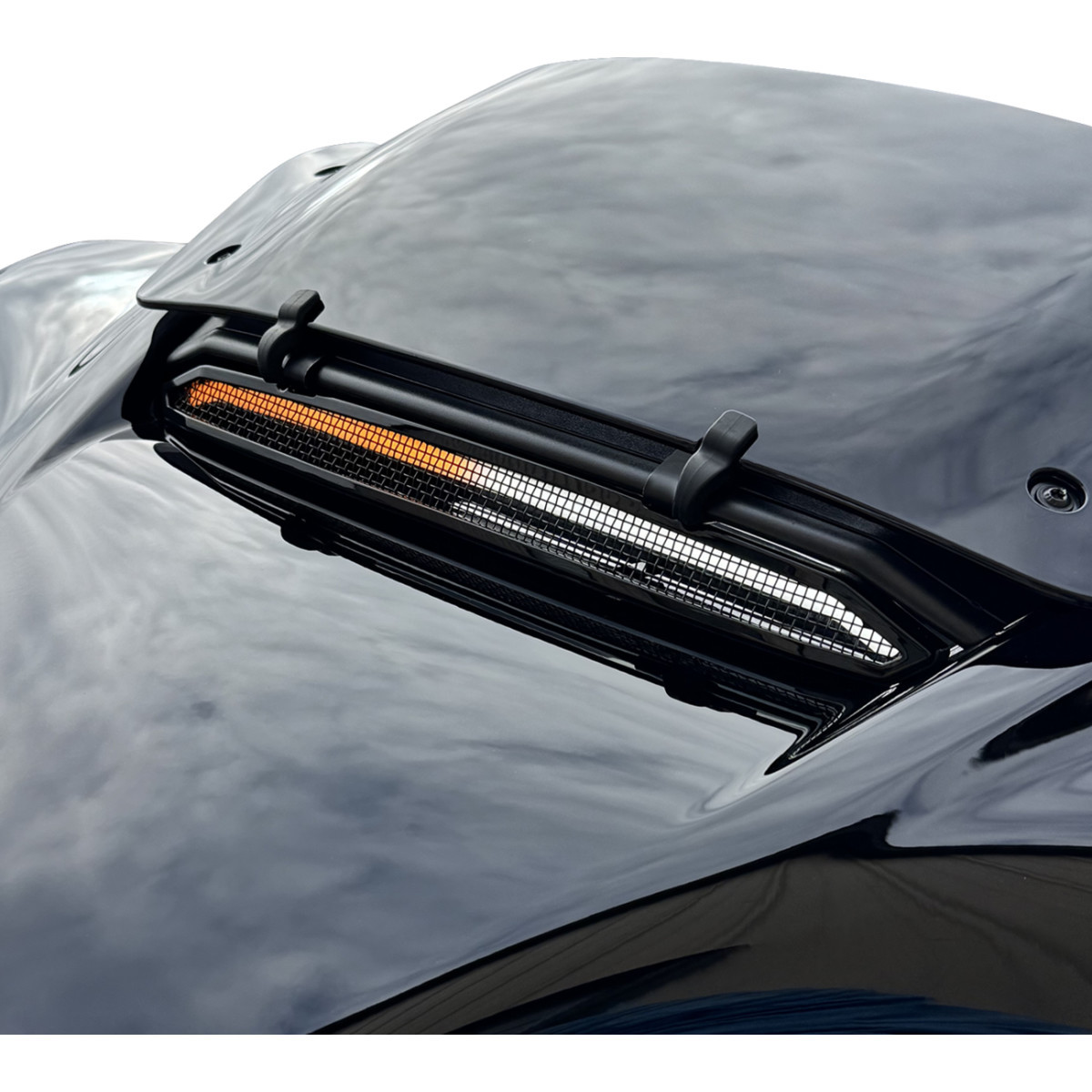 Custom Dynamics #CD-SG23-CWT-B - LED Windshield Trim - Sequential Turn Signal - Gloss Black
