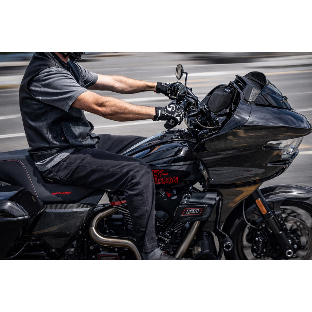 Saddlemen #CF-823-07-002 - Dash Panel - Center Fill - Carbon Fiber/Gloss