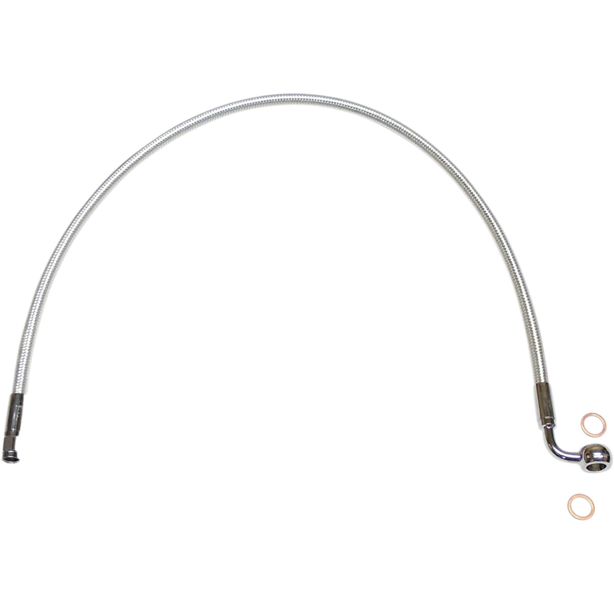 Magnum Shielding #AS37236 - Brake Line - 10 mm-90° - 36" - Sterling Chromite II