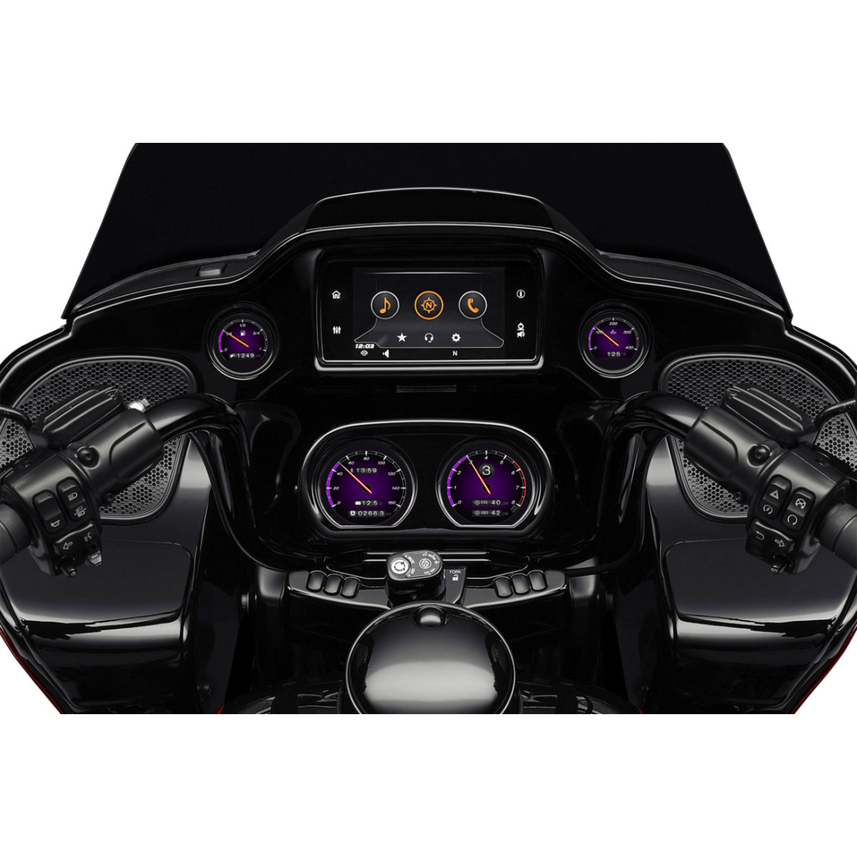 Koso North America #BA064930 - HD-03X | TFT Gauge Set - Harley-Davidson®