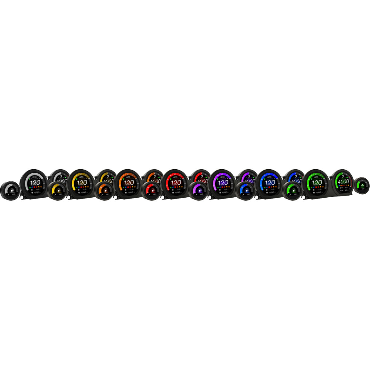 Koso North America #BA064930 - HD-03X | TFT Gauge Set - Harley-Davidson®