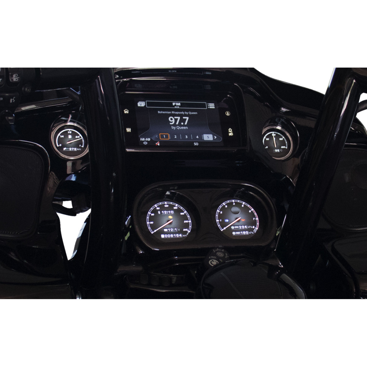Koso North America #BA064930 - HD-03X | TFT Gauge Set - Harley-Davidson®