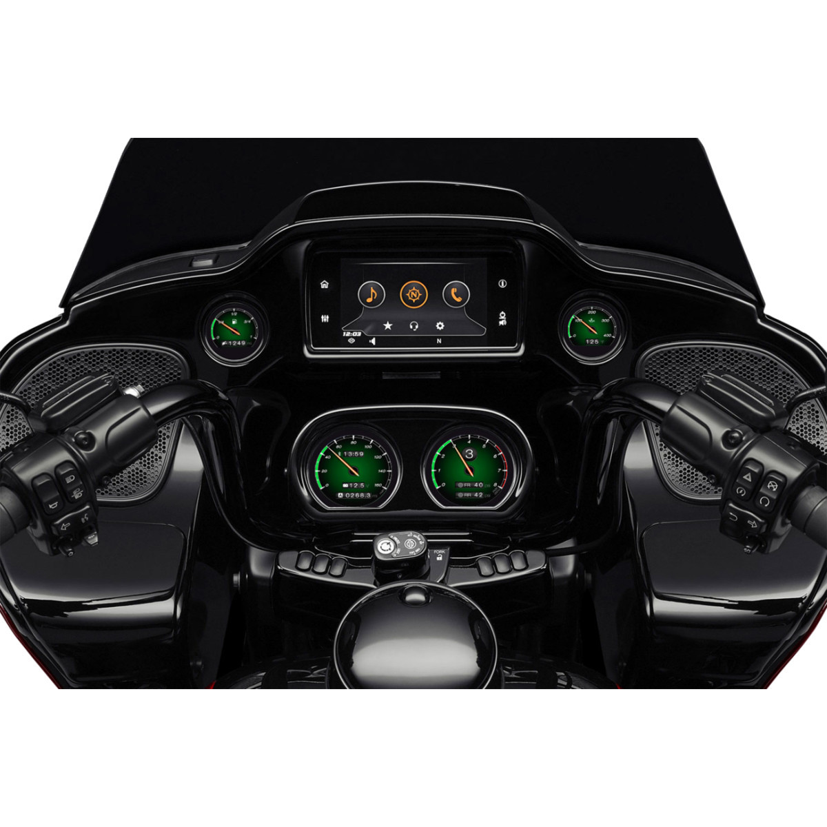 Koso North America #BA064930 - HD-03X | TFT Gauge Set - Harley-Davidson®