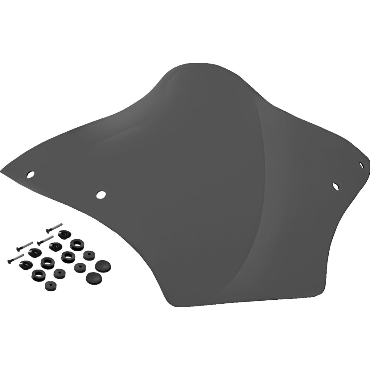 Memphis Shades #MBR100310 - Windshield - BRL Race Bubble - Dark Smoke - FLTRX