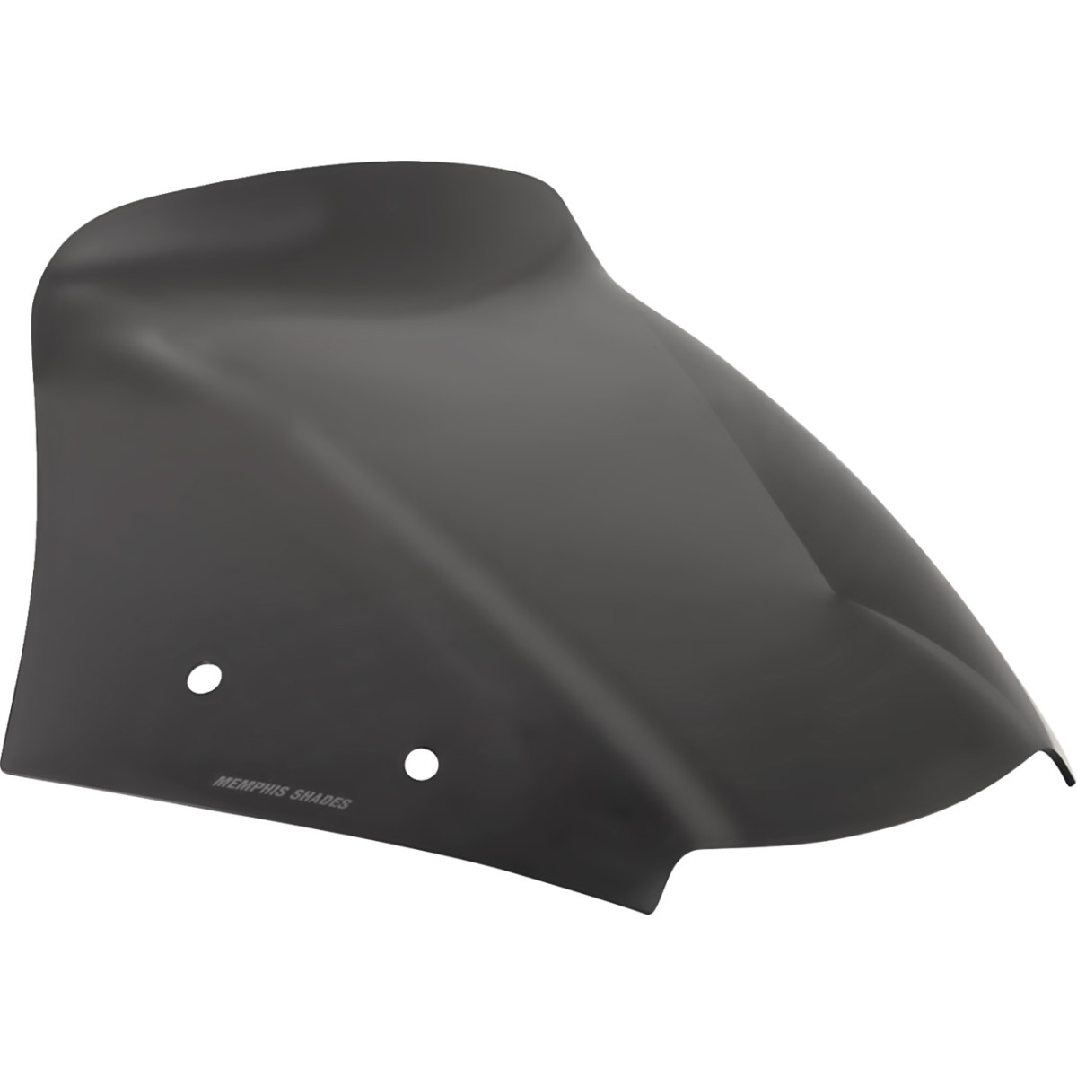 Memphis Shades #MEP88510 - Spoiler Windshield - 7" - Dark Black Smoke - FLTR