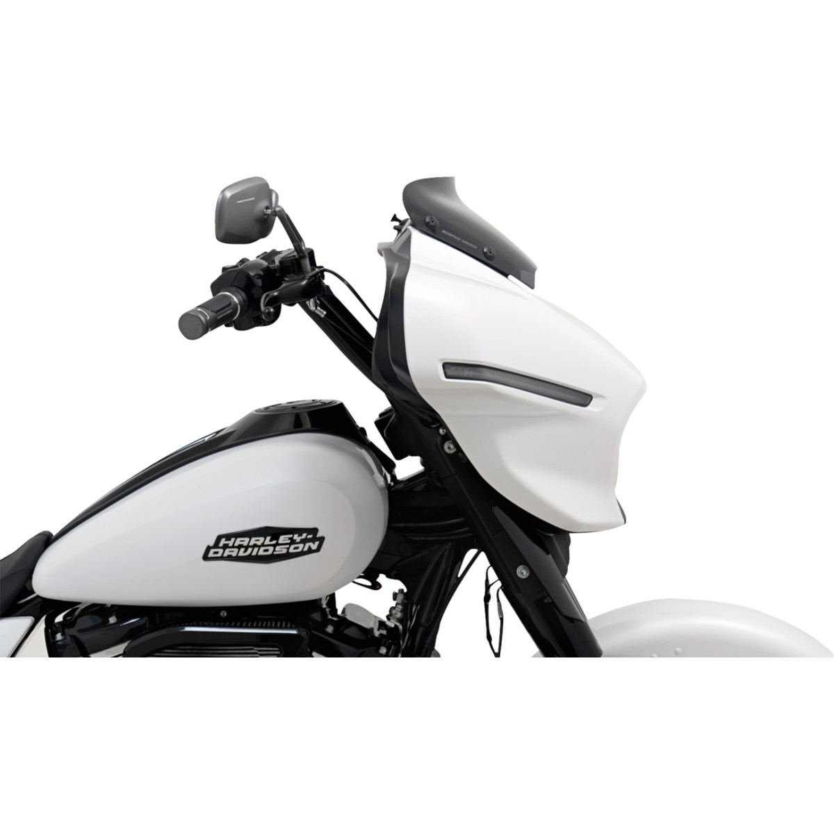 Memphis Shades #MEP88610 - Spoiler Windshield - 2" - Dark Black Smoke - FLHX