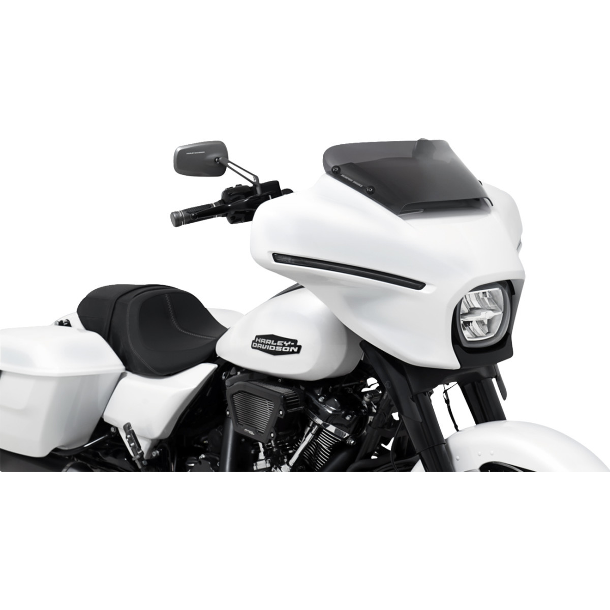Memphis Shades #MEP88610 - Spoiler Windshield - 2" - Dark Black Smoke - FLHX
