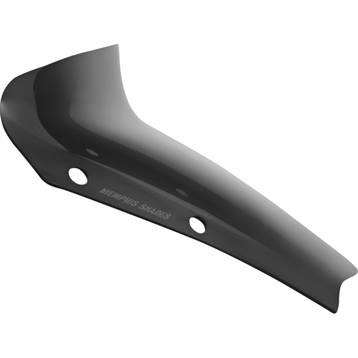 Memphis Shades #MEP88710 - Spoiler Windshield - 3" - Dark Black Smoke - FLHX