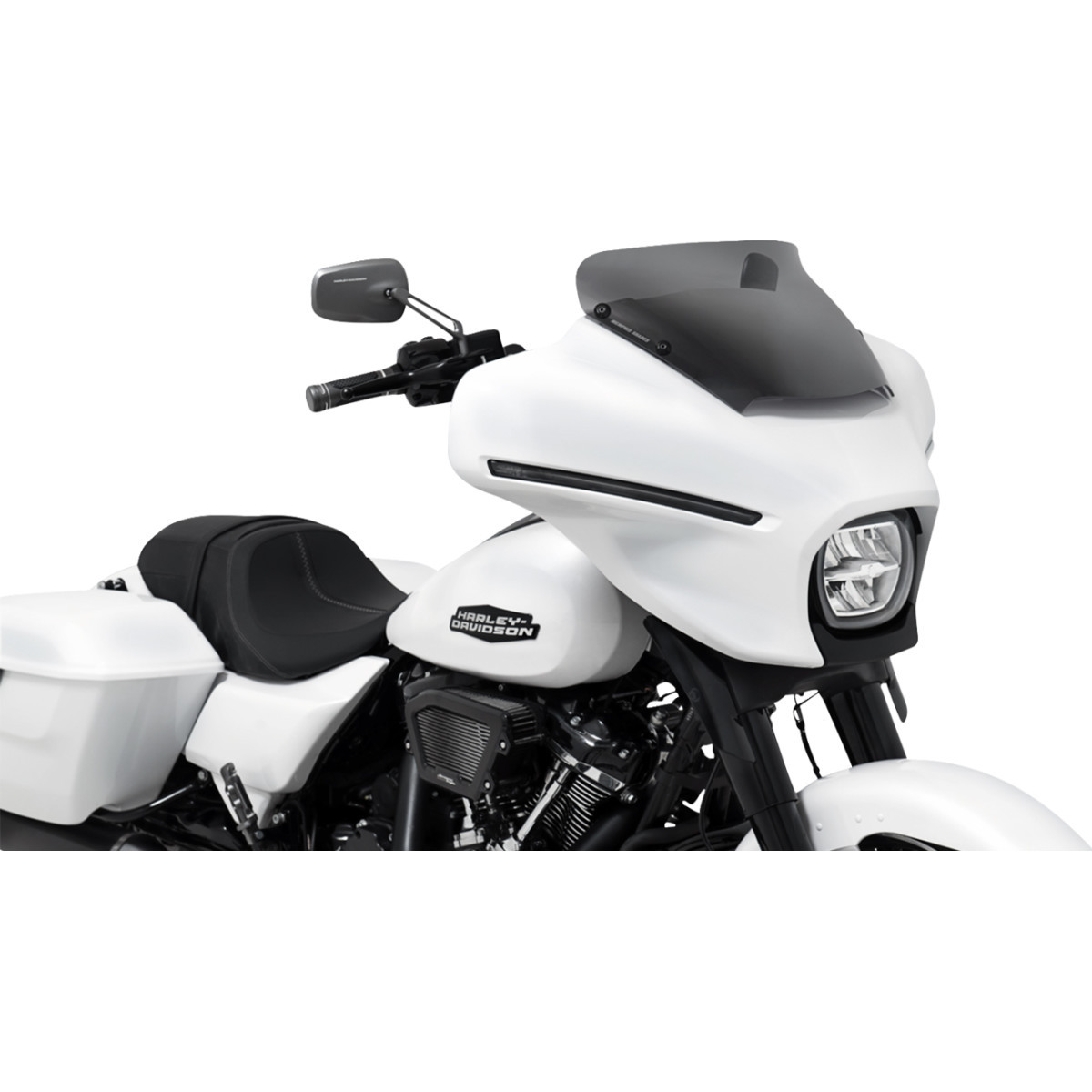Memphis Shades #MEP88710 - Spoiler Windshield - 3" - Dark Black Smoke - FLHX