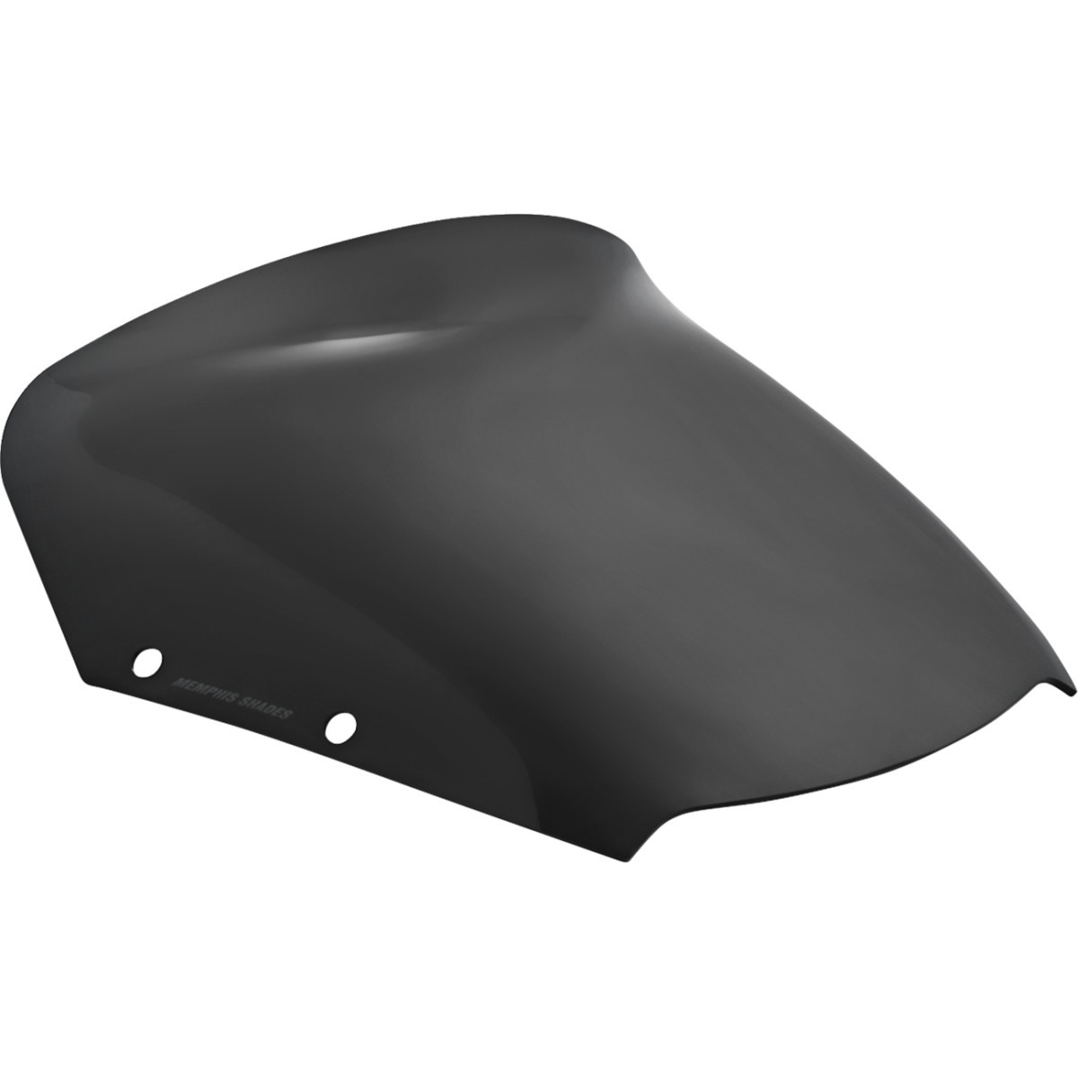 Memphis Shades #MEP89010 - Spoiler Windshield - 6" - Dark Black Smoke - FLHX