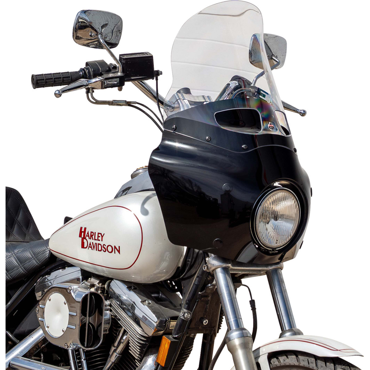 Klock Werks #KWW-06-0613-C - Flare® Windshield - Road Warrior Fairing - 15" - Clear