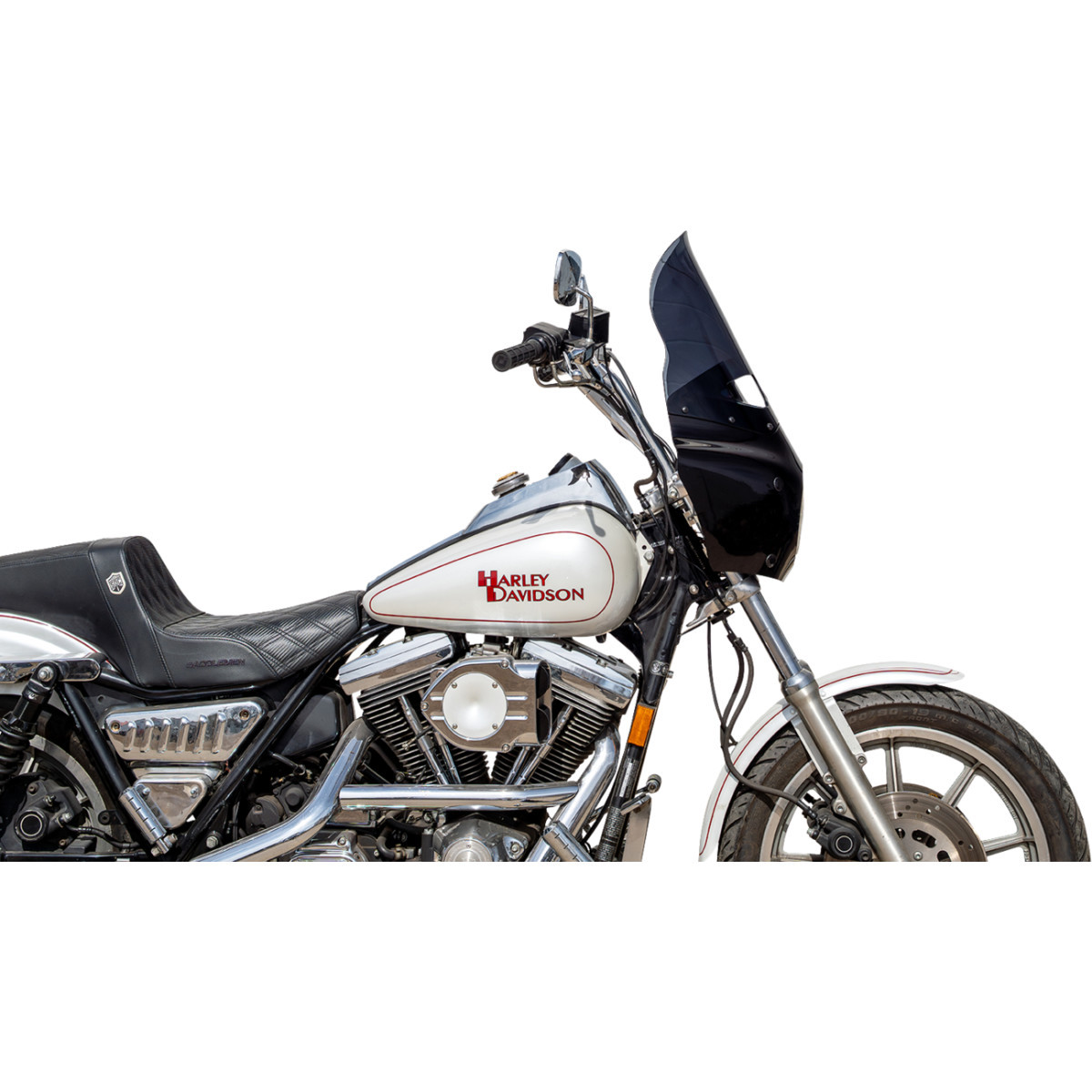 Klock Werks #KWW-06-0613-DS - Flare® Windshield - Road Warrior Fairing - 15" - Dark Smoke