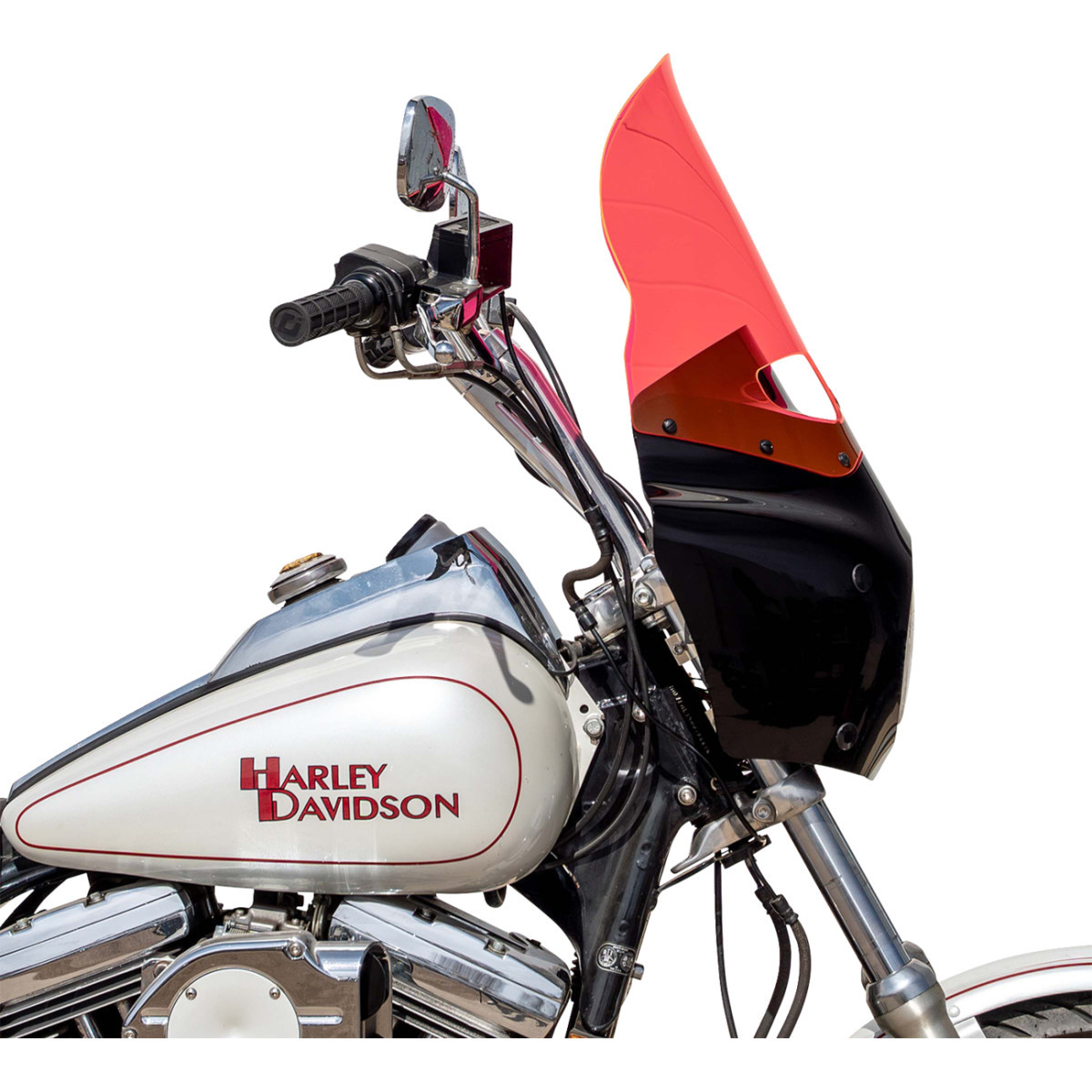 Klock Werks #KWW-06-0614 - Ice Flare® Windshield - 15" - Pink Ice - Road Warrior Fairing