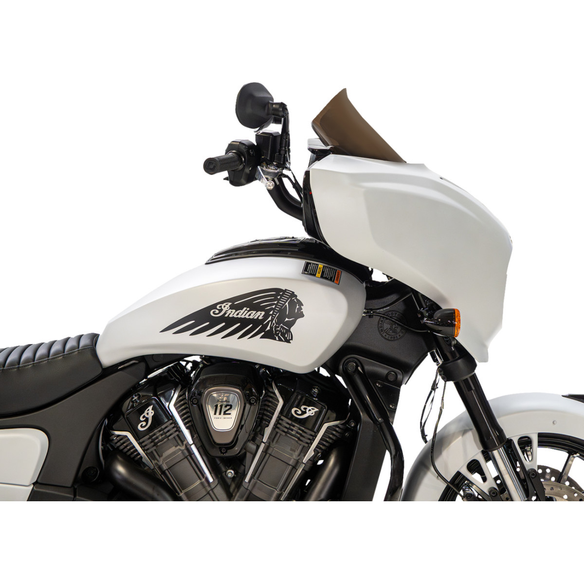 Klock Werks #KWW-04-0657 - Windshield - 9" - Bronze - Chieftain PowerPlus/Roadmaster PowerPlus