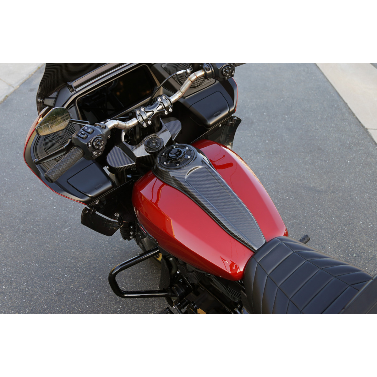 Arlen Ness #220-011 - Tank Dash Panel - Carbon Fiber - FLTRX/FLHX