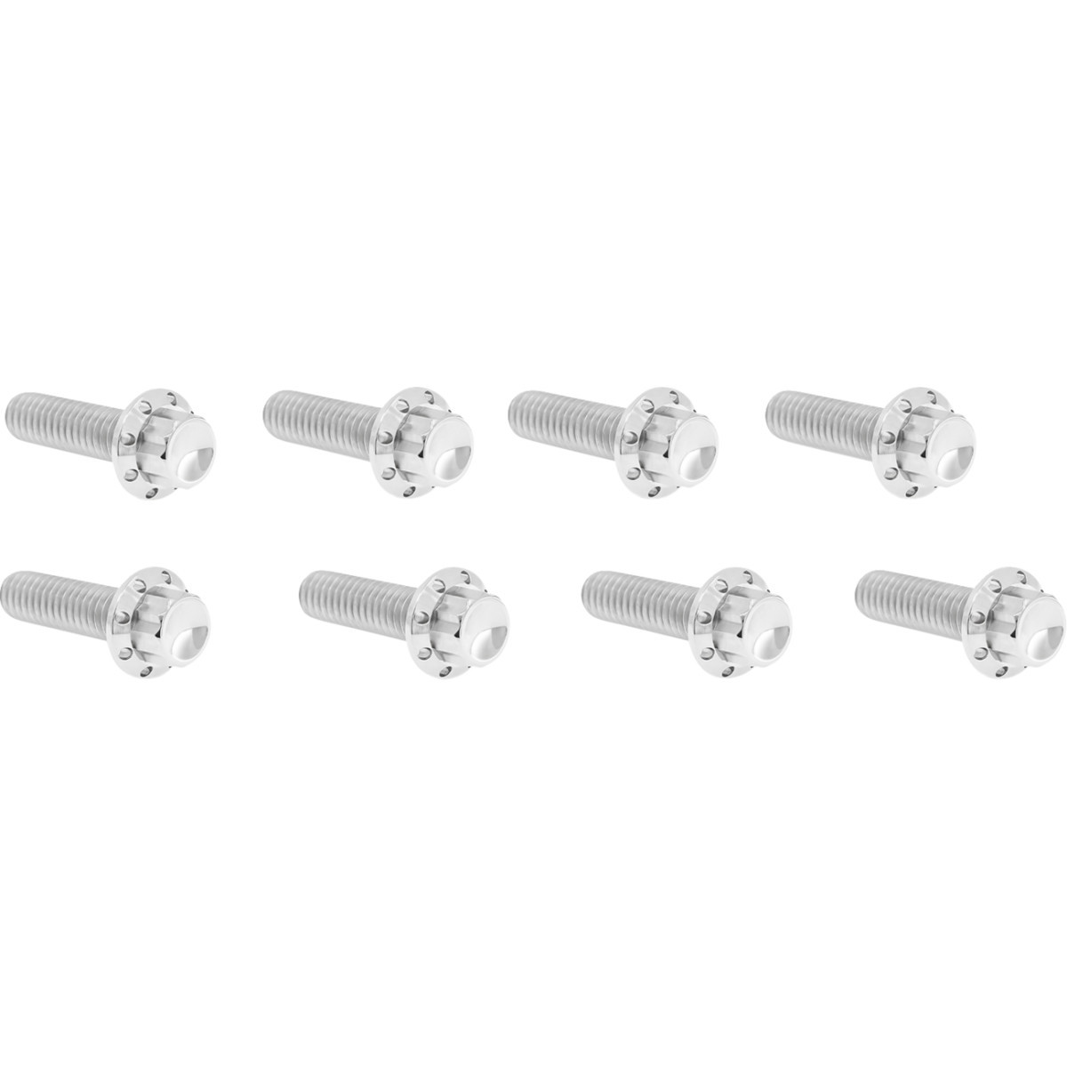 Arlen Ness #300-935 - Bolt Kit - Lifter Block - 12-Point - Titanium - Polished