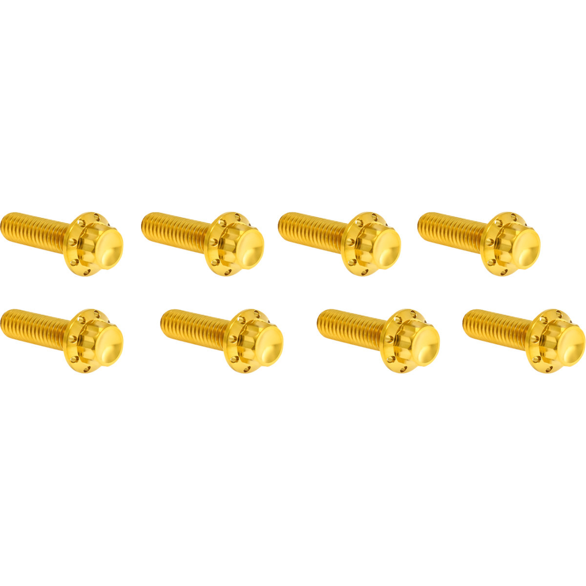 Arlen Ness #300-937 - Bolt Kit - Lifter Block - 12-Point - Titanium - Gold