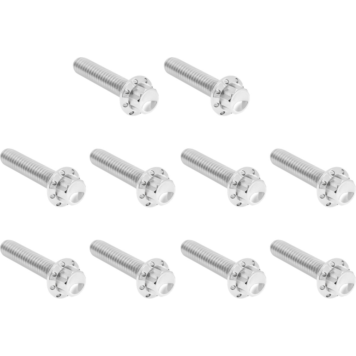 Arlen Ness #300-986 - Bolt Kit - Cam Cover/Point Cover - Titanium - 12-Point - Polished