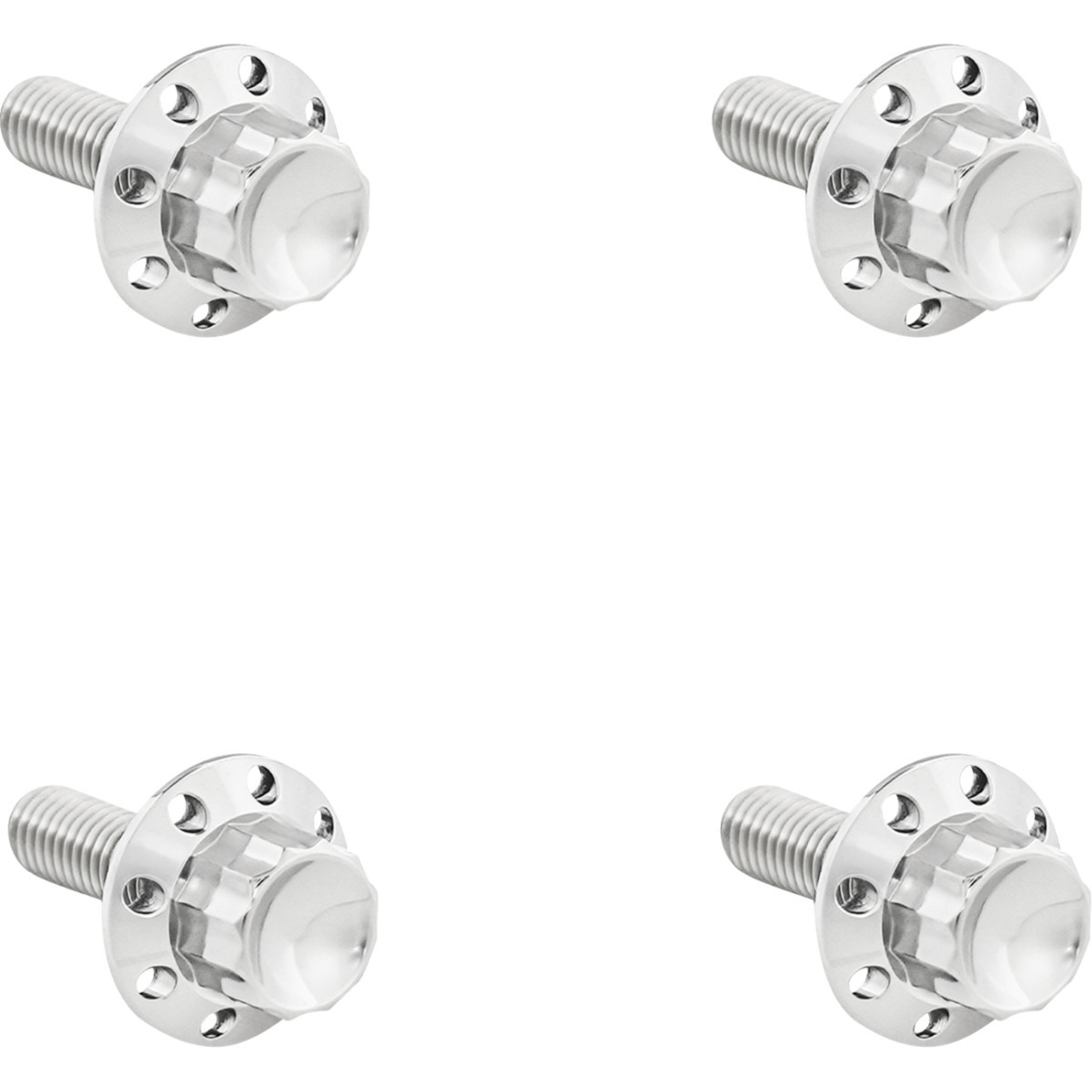 Arlen Ness #300-815 - Bolt Kit - Windshield - Titanium - 12-Point - Polished