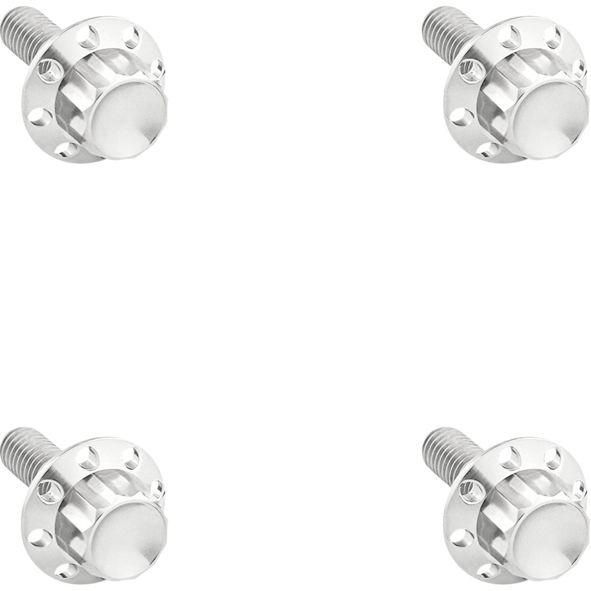 Arlen Ness #300-839 - Bolt Kit - Windshield - Titanium - 12-Point - Polished