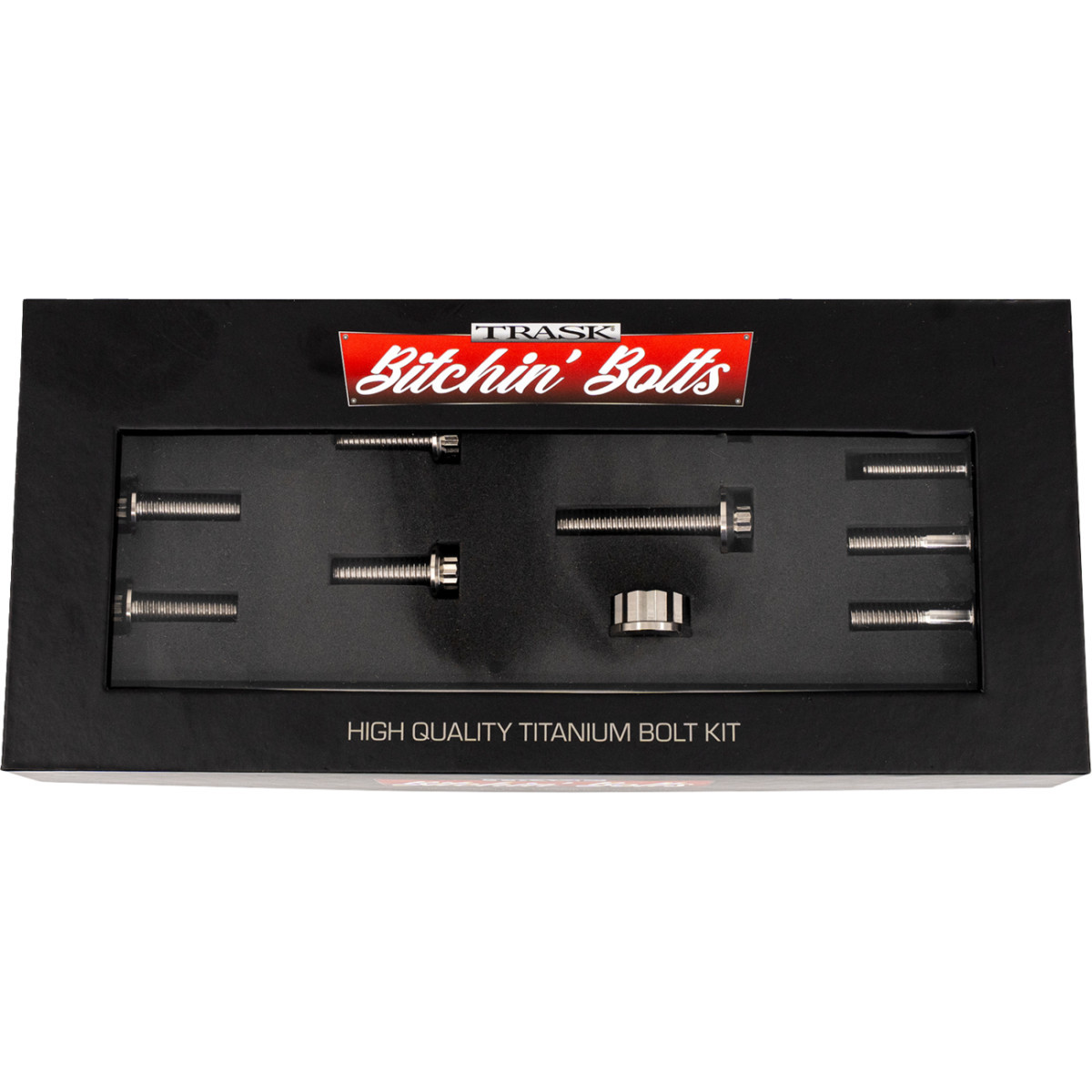 Trask #TM-1050-E - Bitchin' Bolts Hardware Kit - Titanium - M8 - Motor Mount