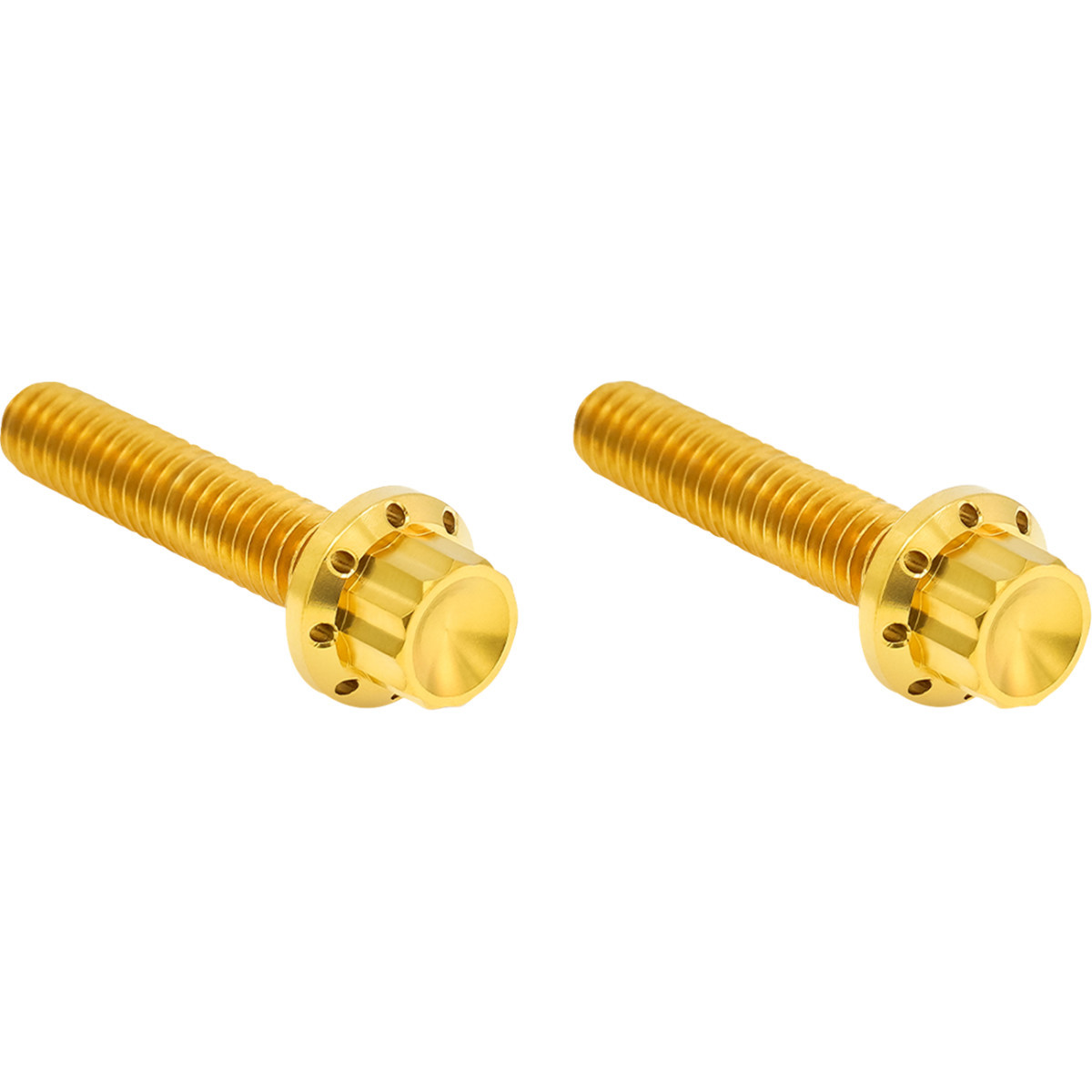Arlen Ness #300-708 - Bolt Kit - Hydraulic Clutch - Titanium - 12-Point - M8/Twin Cam - Gold