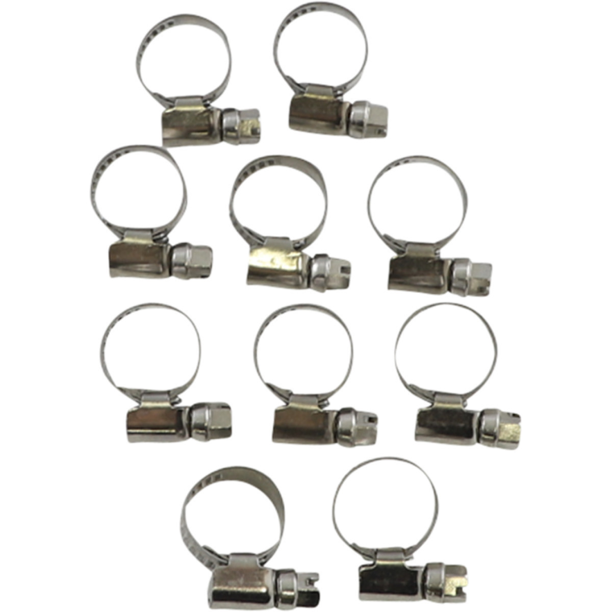 Parts Unlimited - Hose Clamps - Embossed - 10-16 mm - 10 Pack
