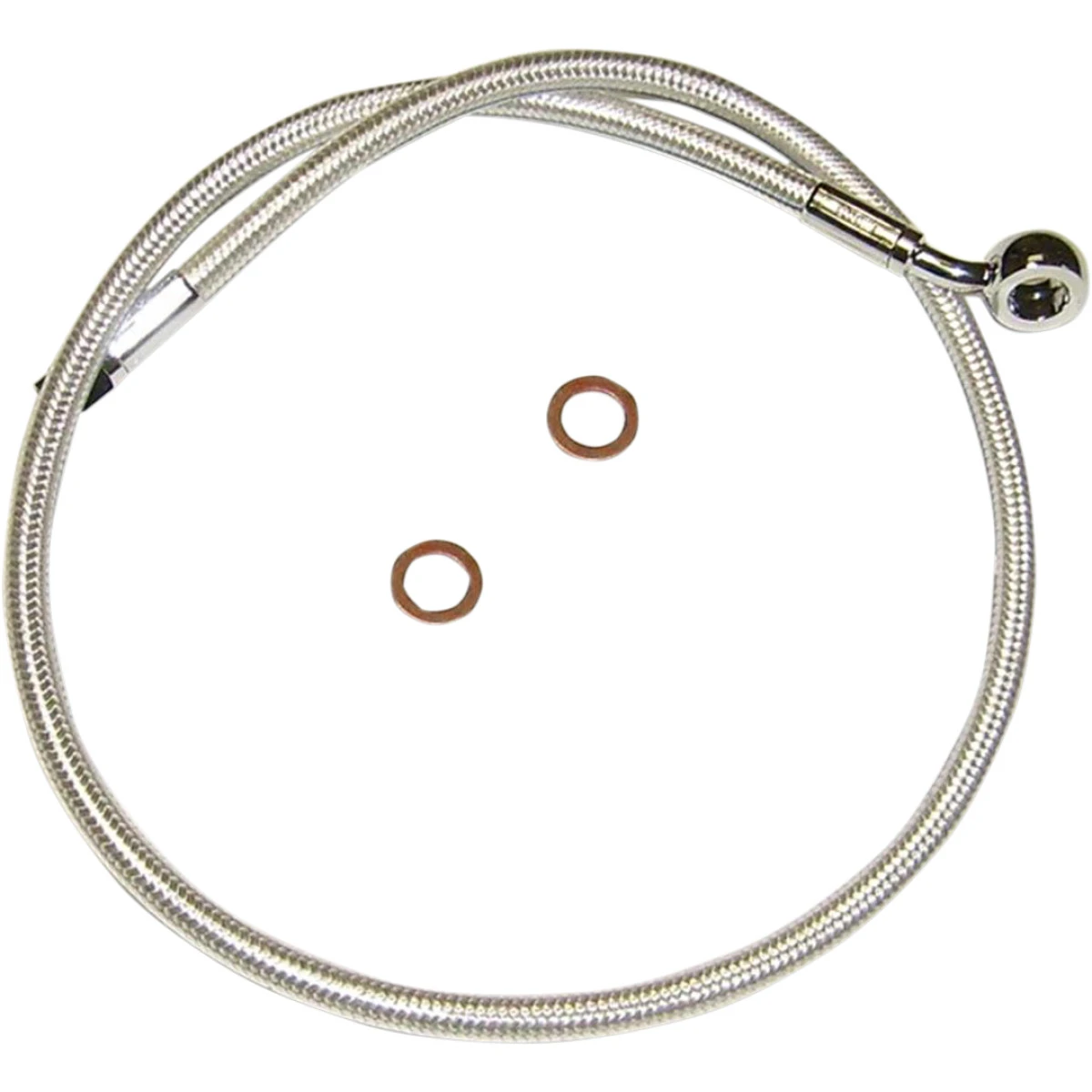 Magnum Shielding #AS37221 - Brake Line - 10mm-90° - 21" - Sterling Chromite II
