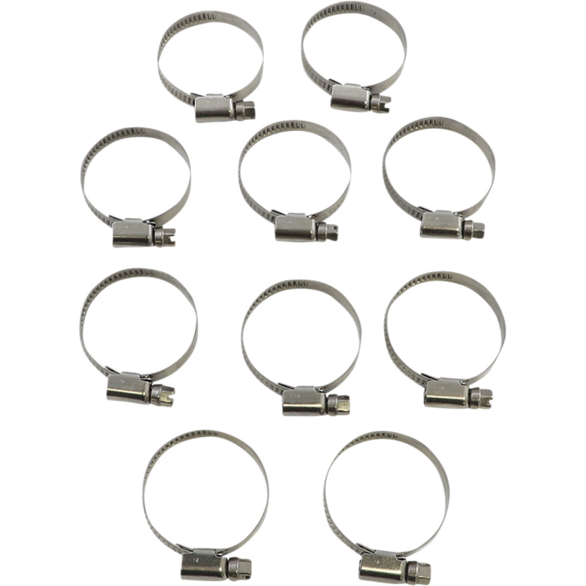 Parts Unlimited - Hose Clamps - Embossed - 25-40 mm - 10 Pack