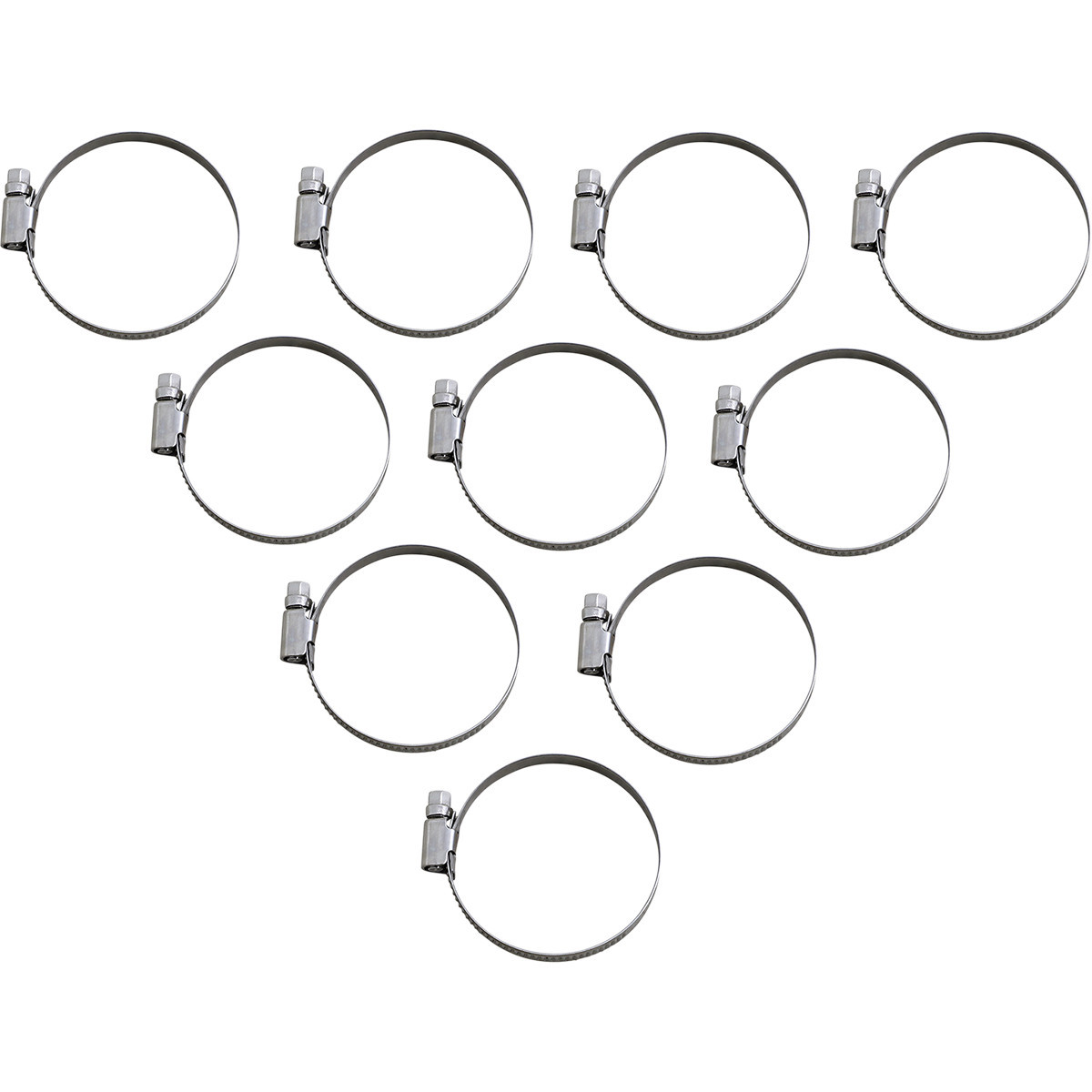 Parts Unlimited - Hose Clamps - Embossed - 40-60 mm - 10 Pack