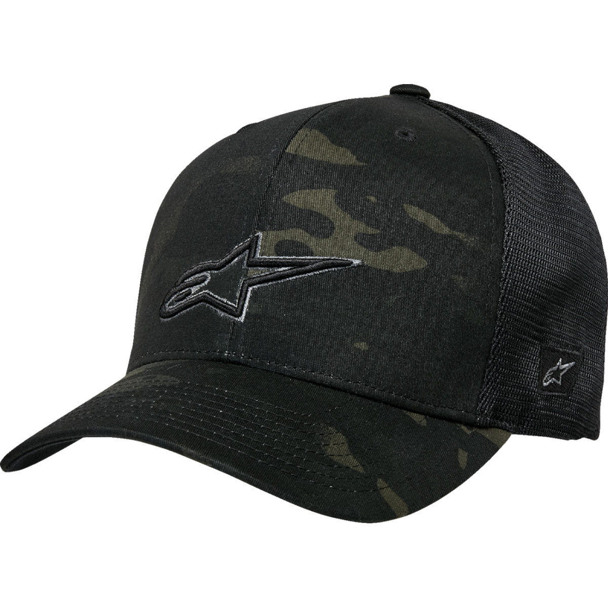 Alpinestars #1235-81470-160-OS - Recon Trucker Hat - Camo Black