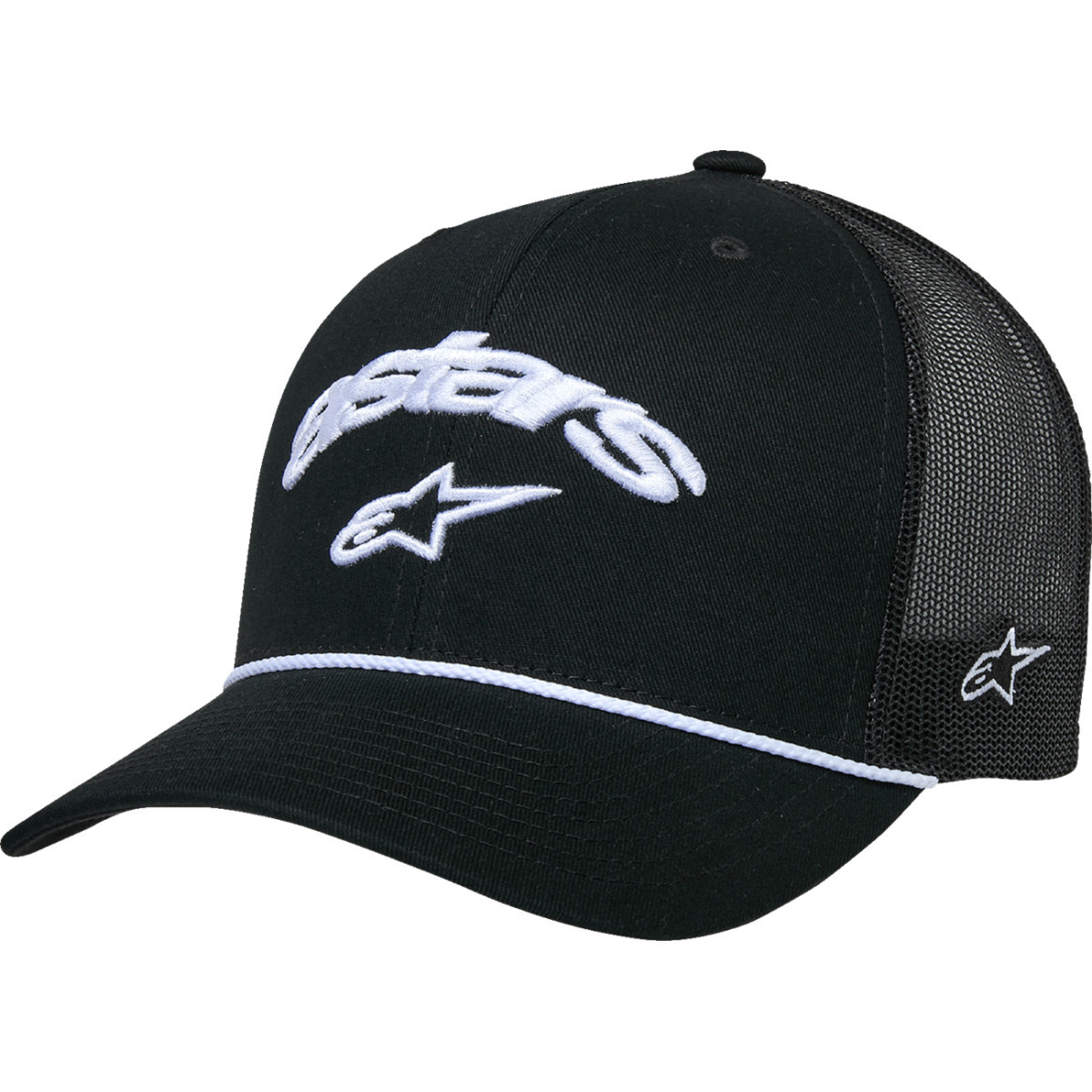 Alpinestars #1235-81460-1010-OS - Agree Trucker Hat - Black/Black