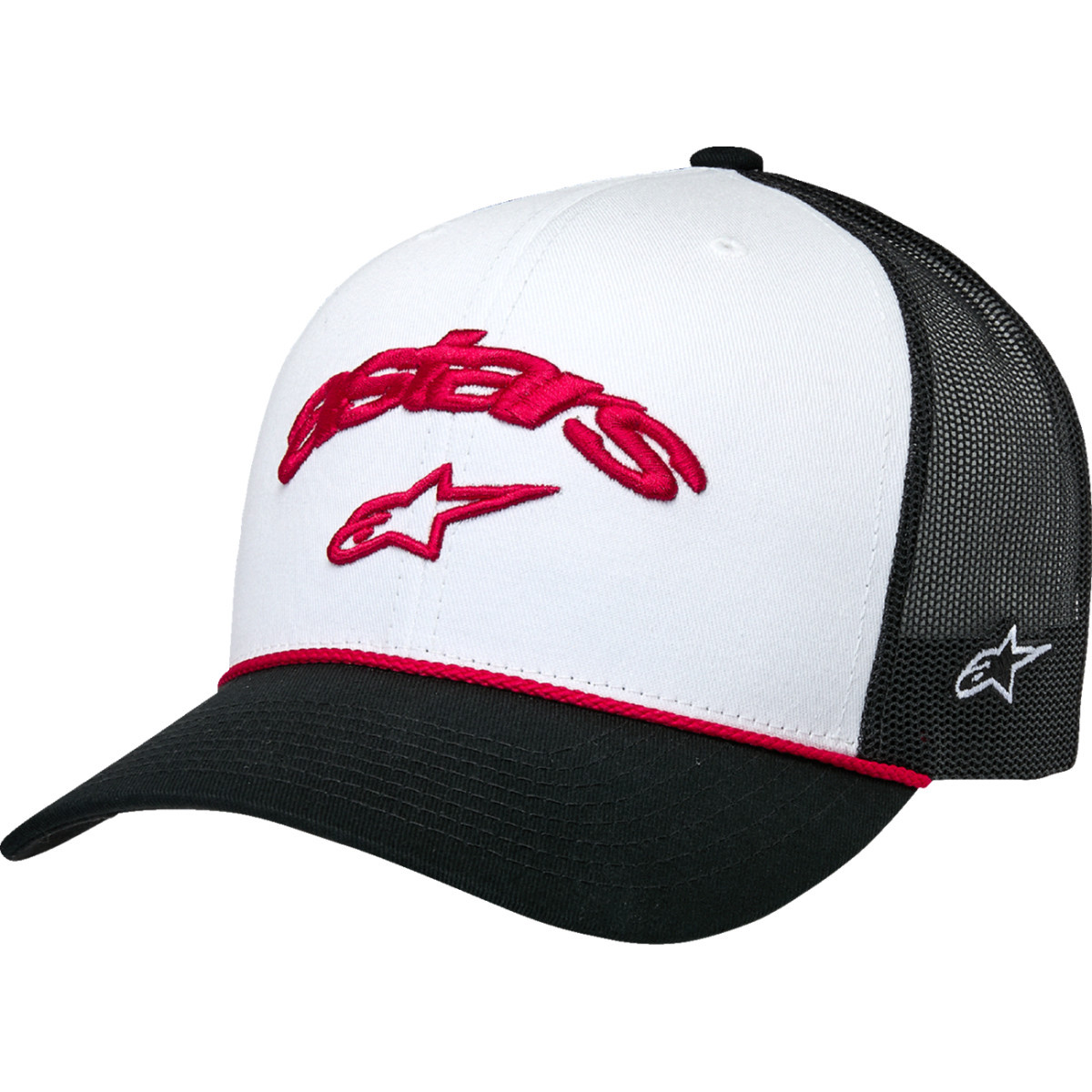 Alpinestars #1235-81460-2010-OS - Agree Trucker Hat - White/Black
