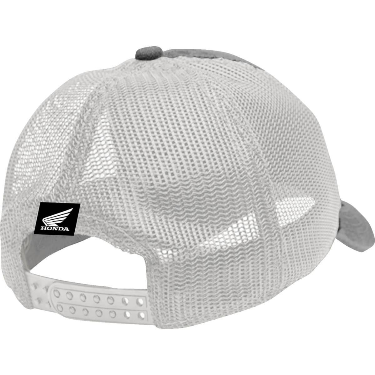 Honda Apparel #LEM25-H47 - Honda Trucker Hat - Gray/White