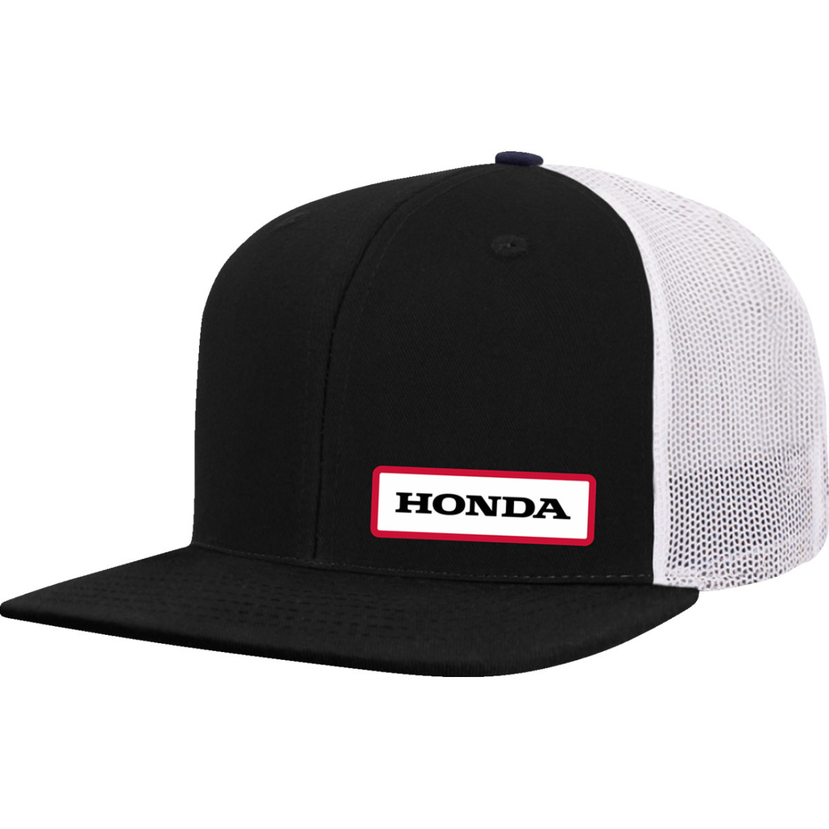 Honda Apparel #LEM25-H48 - Honda Wing Trucker Hat - Black/White