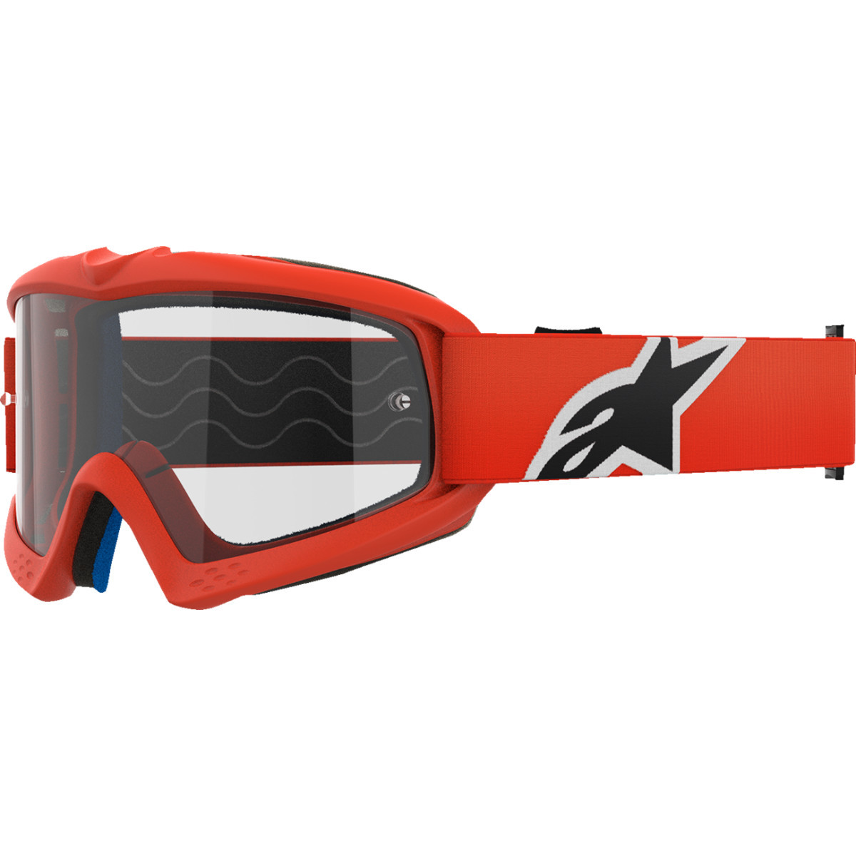 Alpinestars Goggles #5140125-430 - Youth Vision Goggle - Corp - Orange - Clear Lens