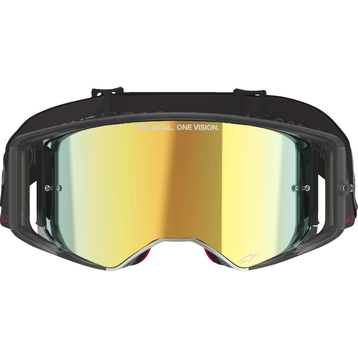 Alpinestars Goggles #5100226-1581 - Supertech Vision Goggle - Vista - Black - Gold Mirror Lens
