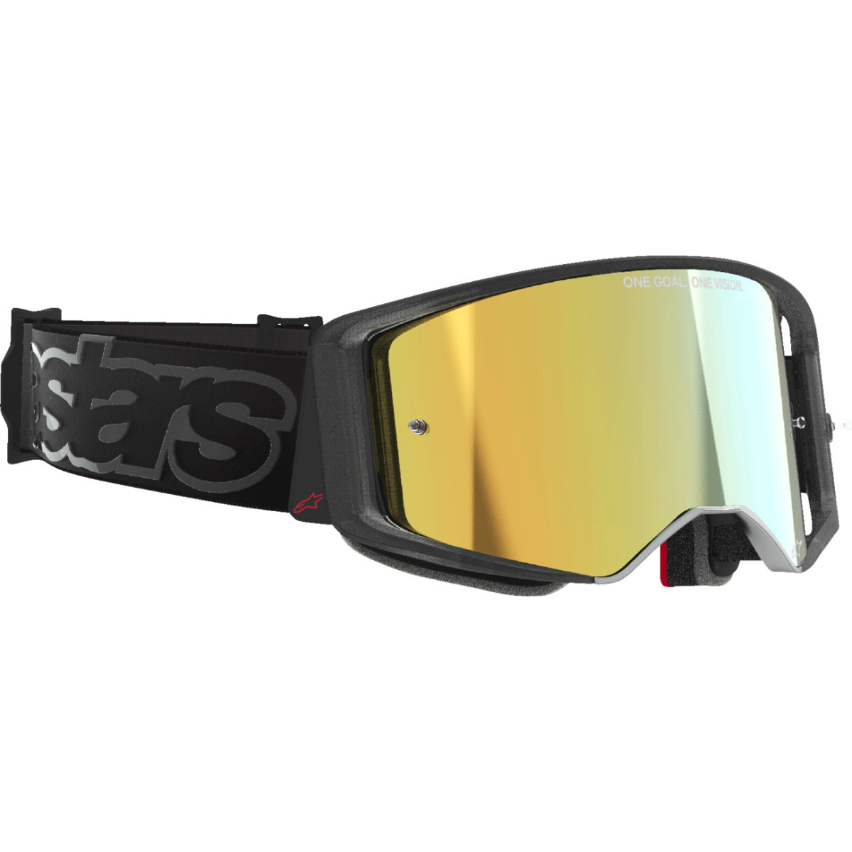 Alpinestars Goggles #5100226-1581 - Supertech Vision Goggle - Vista - Black - Gold Mirror Lens