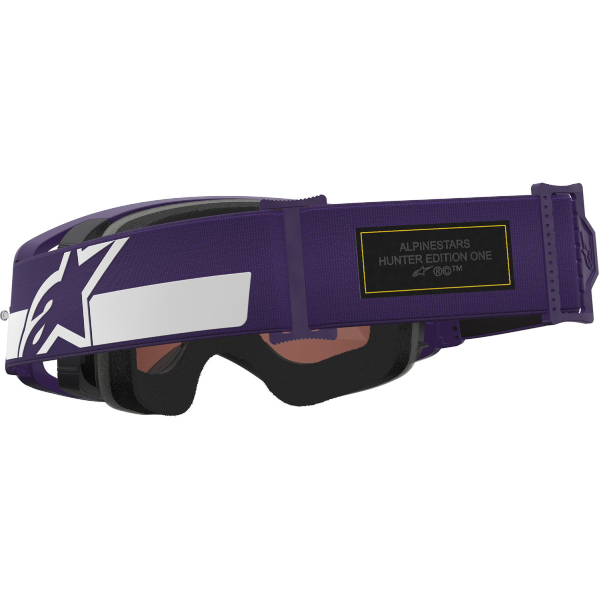 Alpinestars Goggles #5101226-3168 - Supertech Goggle - Hunta 96 XXV - Purple/White - Silver Mirror Lens
