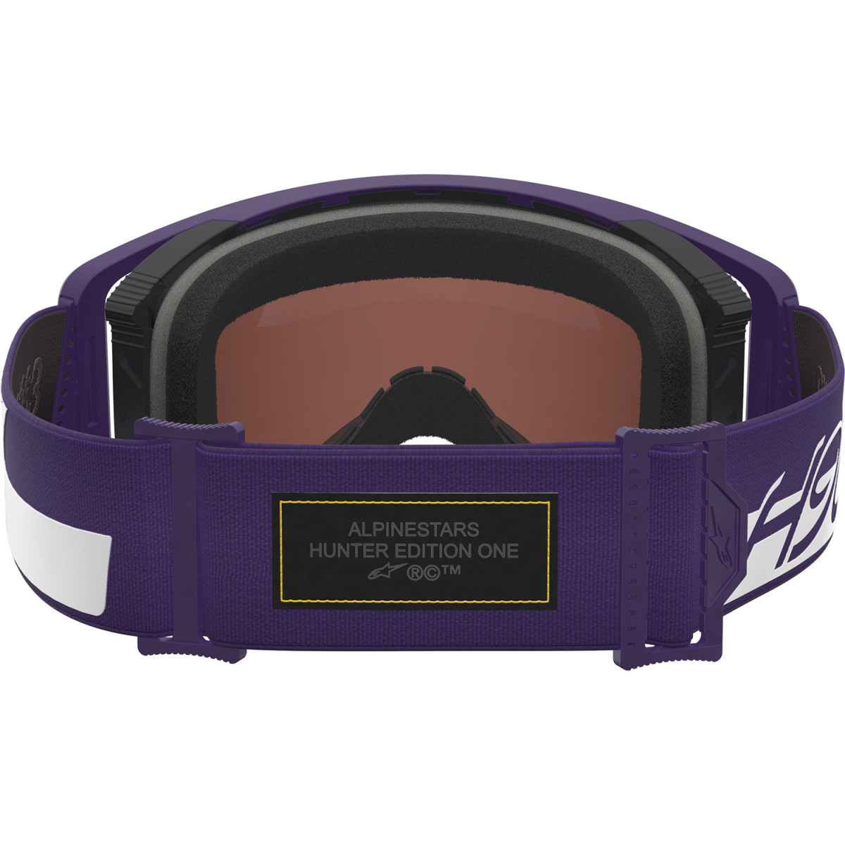 Alpinestars Goggles #5101226-3168 - Supertech Goggle - Hunta 96 XXV - Purple/White - Silver Mirror Lens