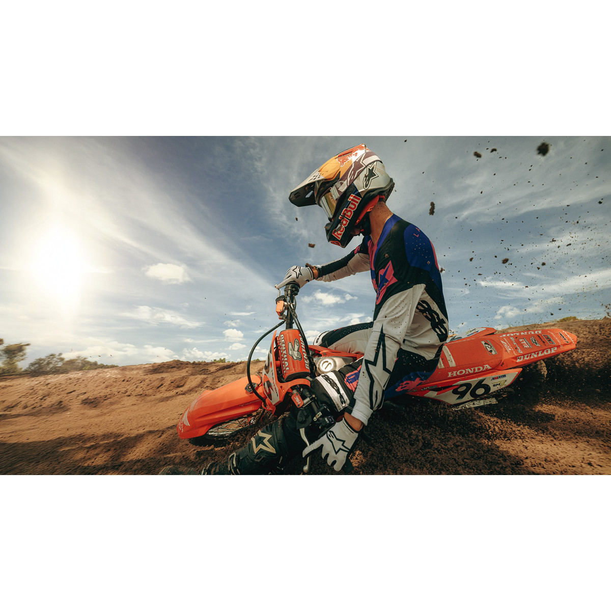 Alpinestars Goggles #5101226-3168 - Supertech Goggle - Hunta 96 XXV - Purple/White - Silver Mirror Lens