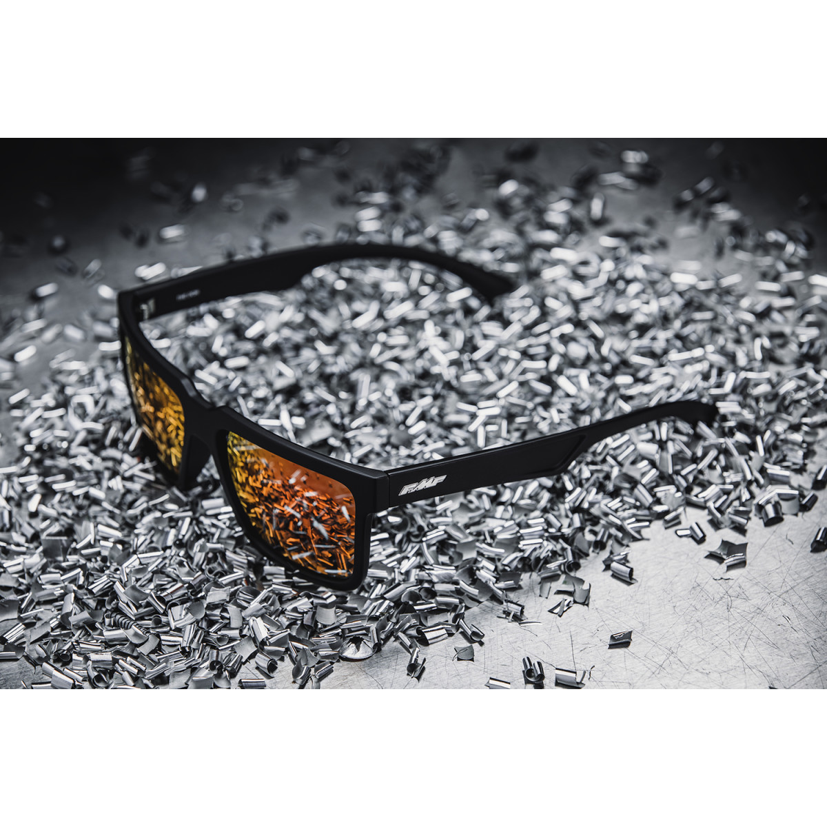 FMF #F-61506-251-01 - The Don Sunglasses - Matte Black - Red Mirror Lens