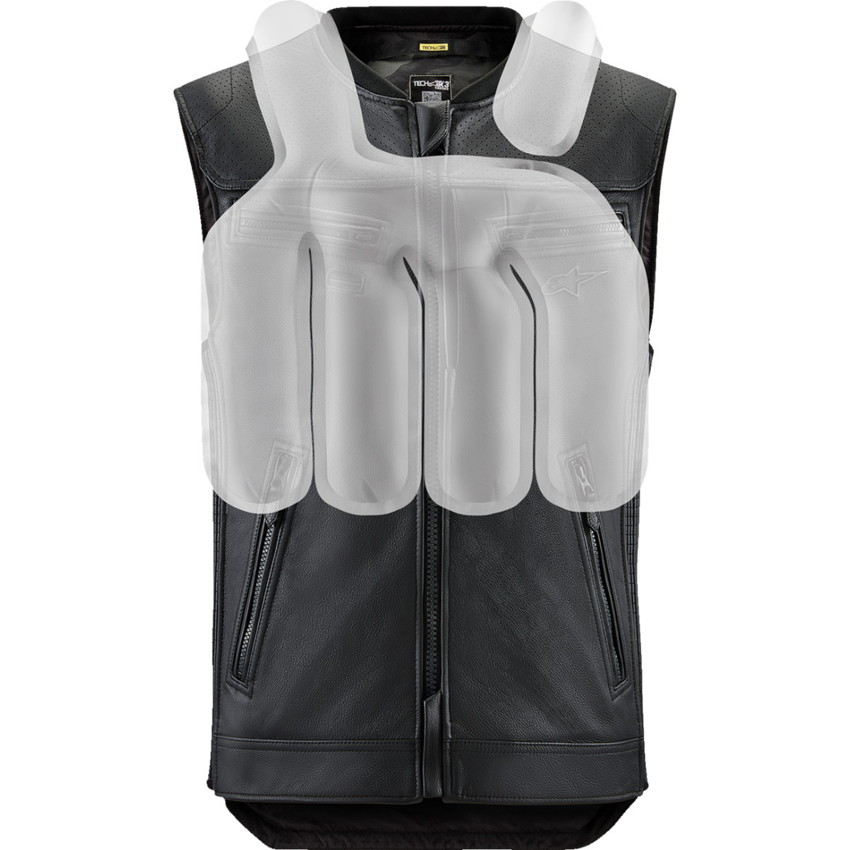 Alpinestars Tech-air #6505125-10-XS - Tech-Air® 3 v2 Canvas Vest - Black - XS